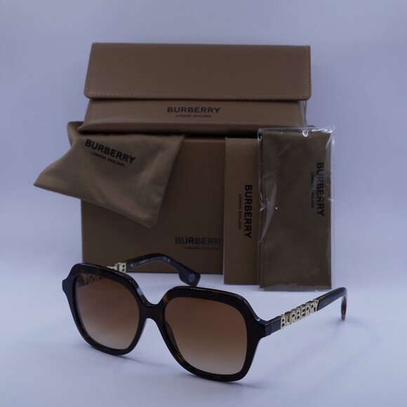 Burberry Accessories - Burberry Joni BE4389 300213 Square Sunglasses - Havana/Brown Gradient